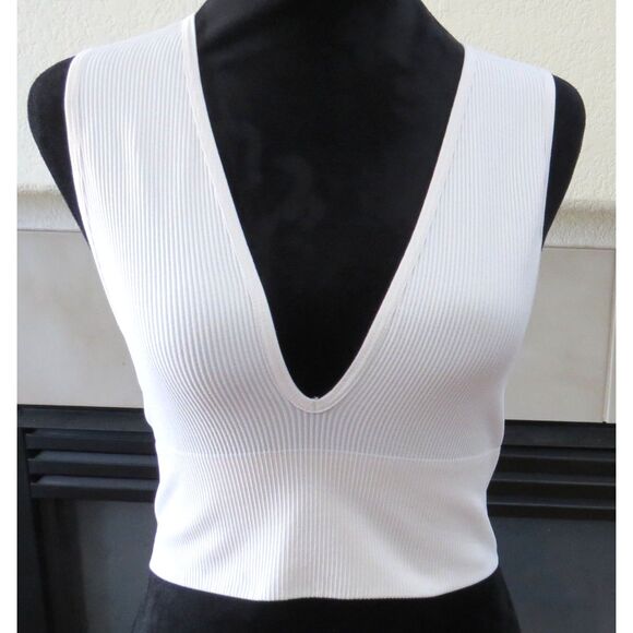 Urban Outfitters Tops - Urban Outfitters Out From Under Josie Plunge Neck Crop Tank L EUC